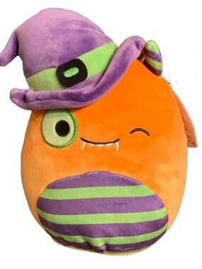 Squishmallows Charlon the Halloween Monster Orange & Purple